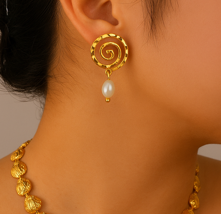 Chakra Pearl Earring