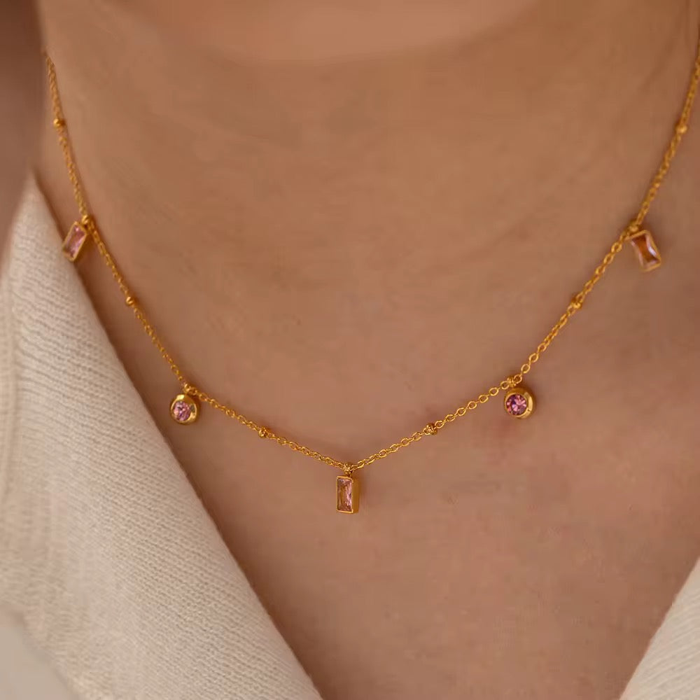 Shop 18K gold-plated stainless steel necklace