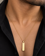 Engravable Bar Chain - Gold