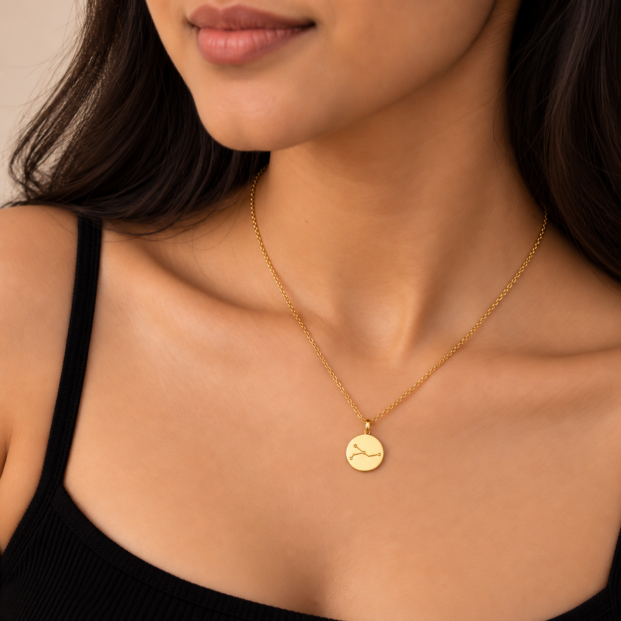 Engravable Zodiac Star Necklace - G