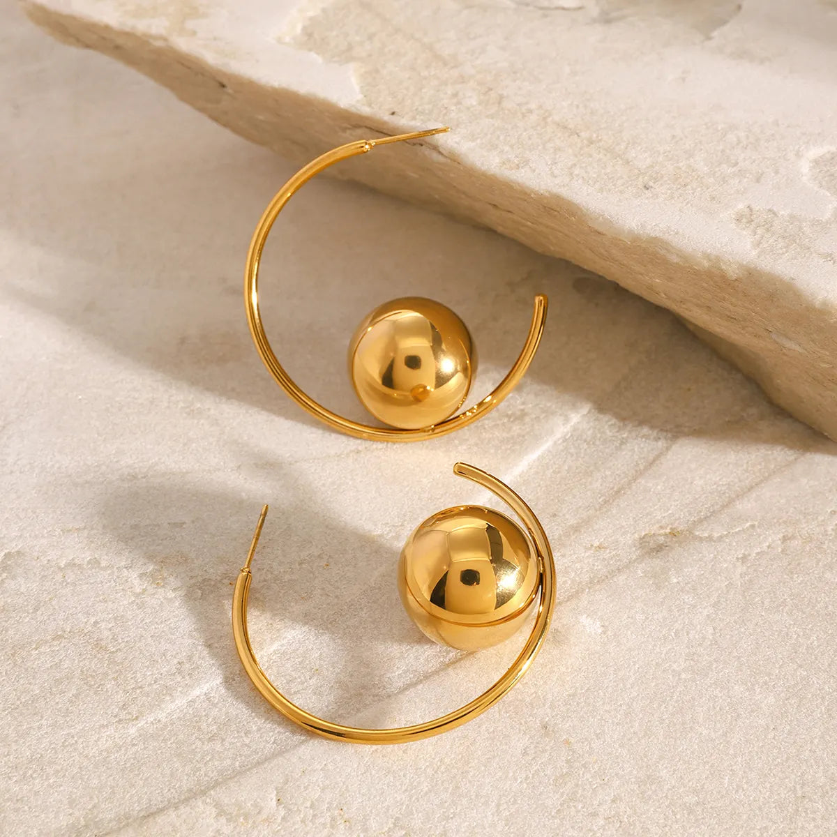 Orb Hoop Earring