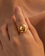 Heart Globe Resizable Ring