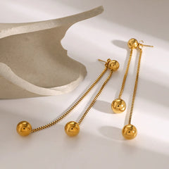 Orb Dual Dangling Earring