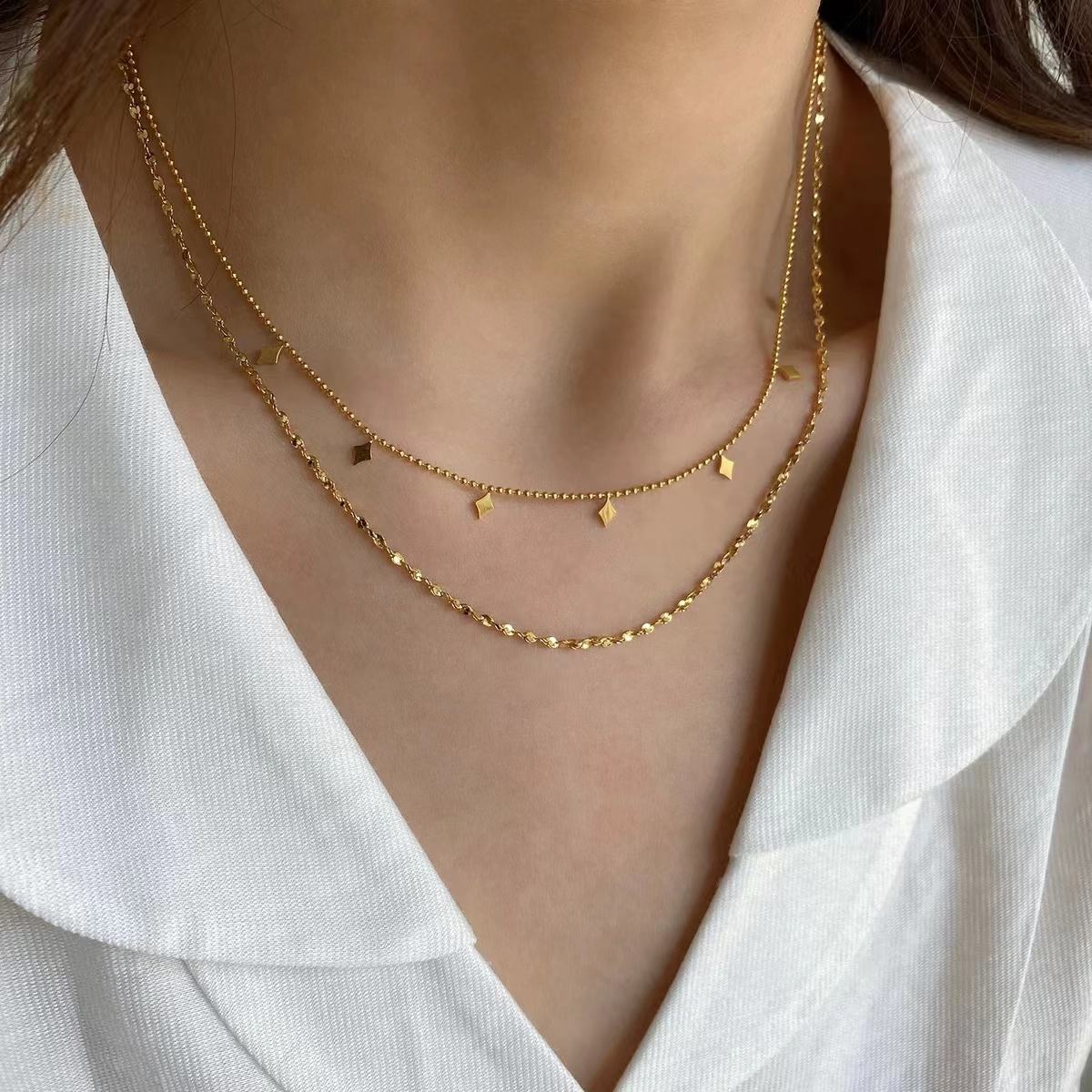 Zia Layered Charms Necklace