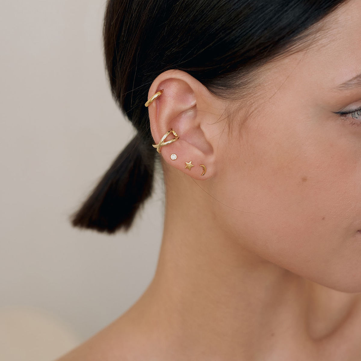 Criss Cross Ear Cuff Earring