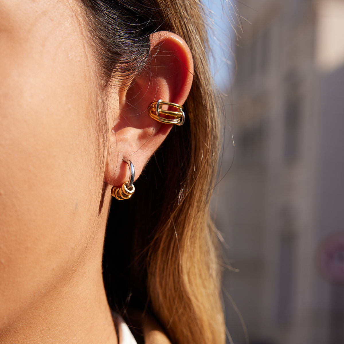 Layered Loop Ear Cuff Earring