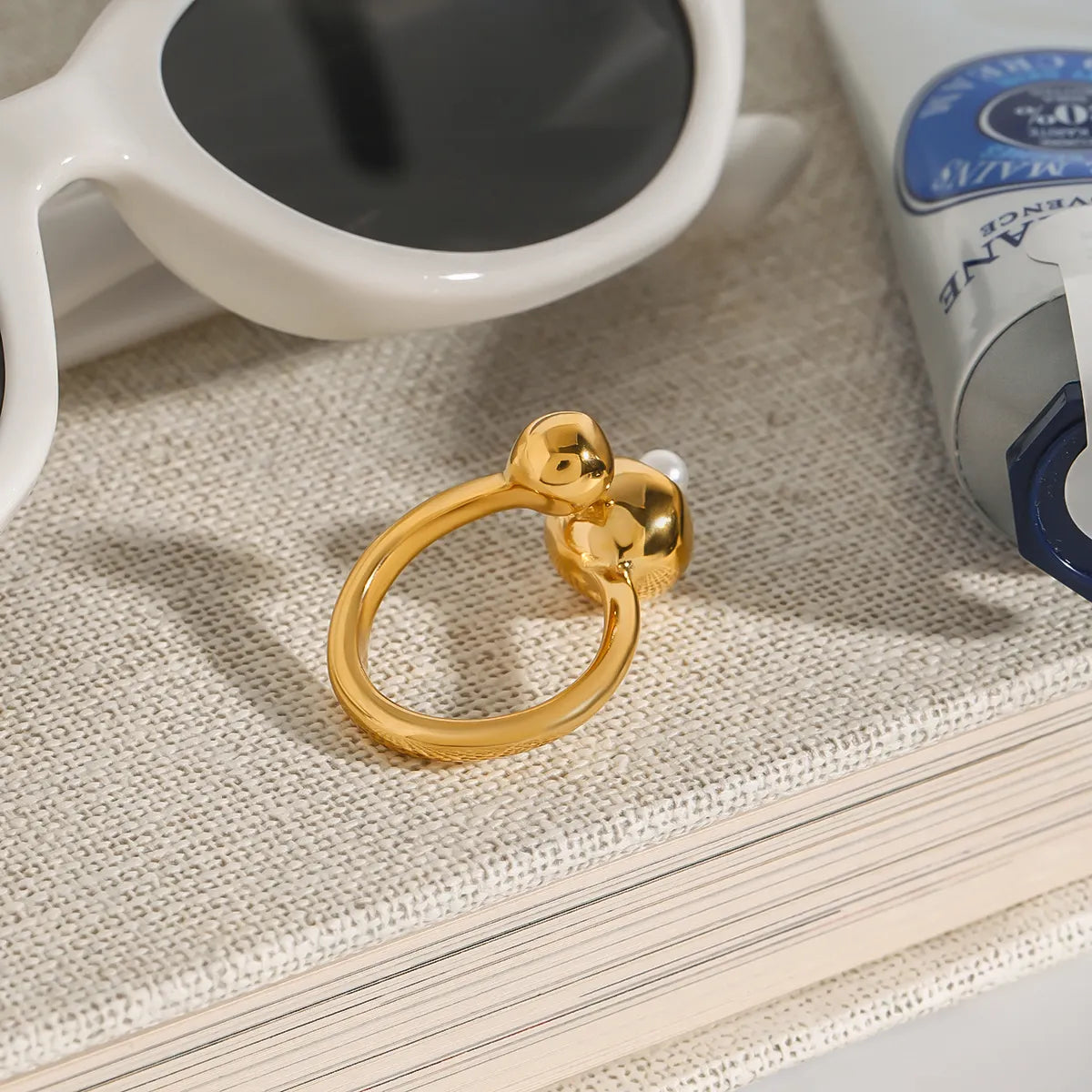 Orb Pearl Resizable Ring