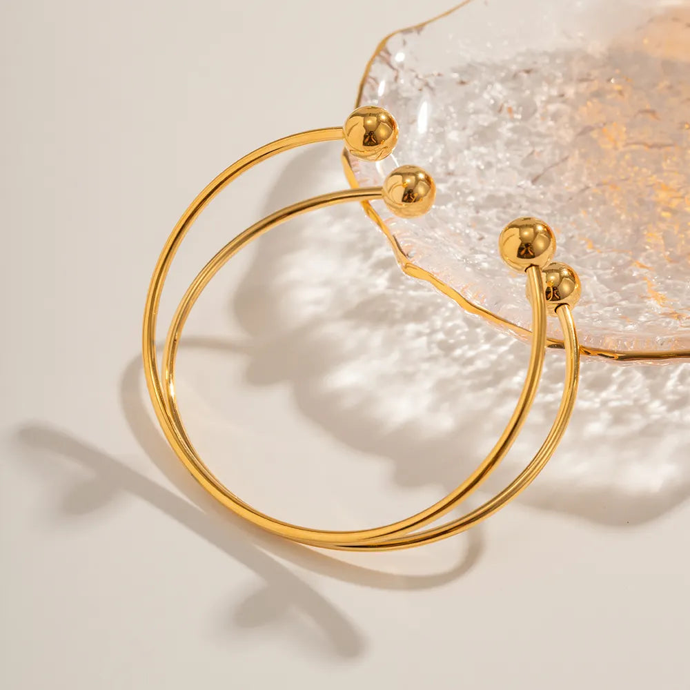 Orb Layered Bead Kada Bangle