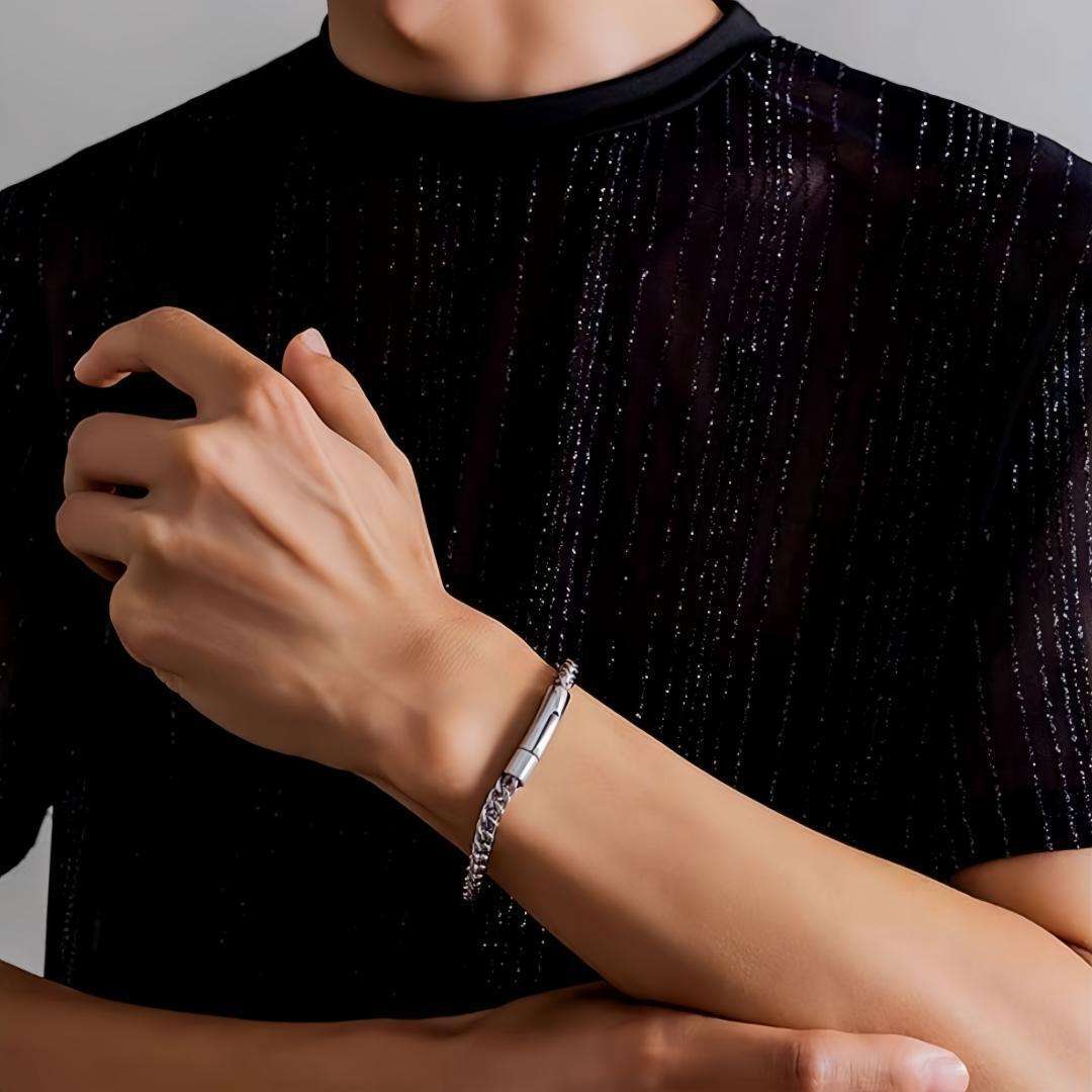 Curb Chain Bracelet - Silver