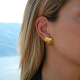 Interlaced Stud Earring