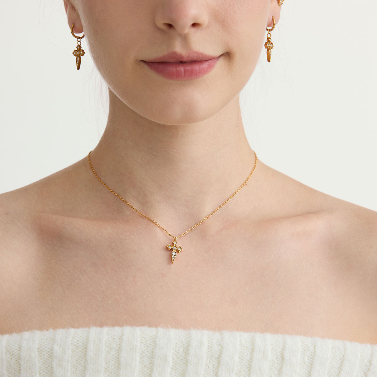 Aurora Cross Necklace