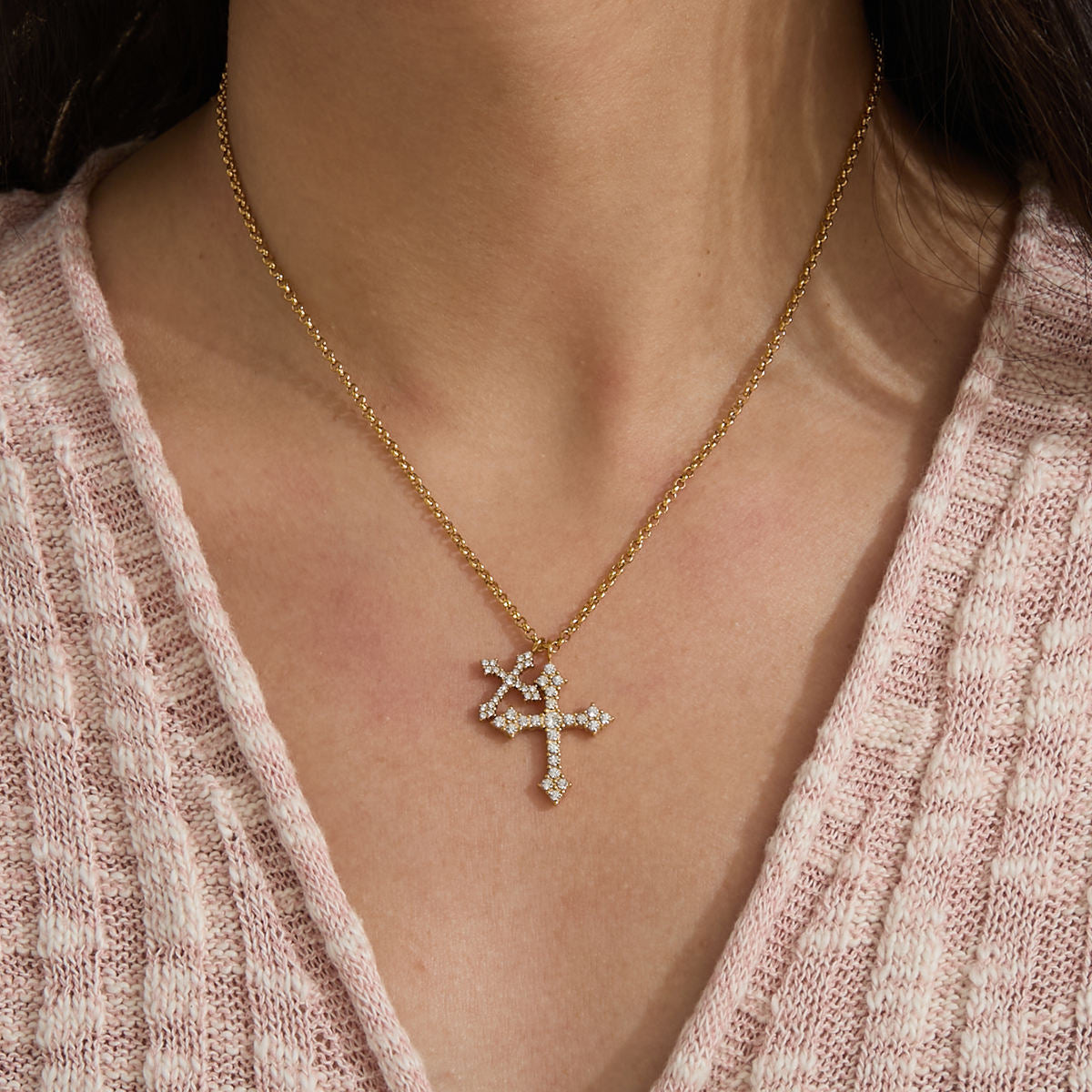 Dual Cross Elite Necklace