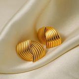 Interlaced Stud Earring