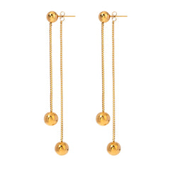 Orb Dual Dangling Earring
