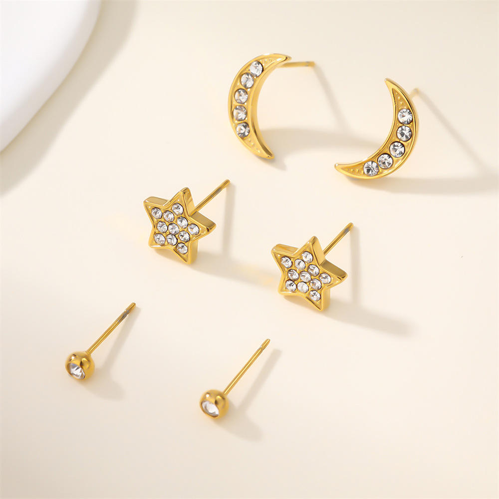 3 इयररिंग सेट - सेलेस्टियल