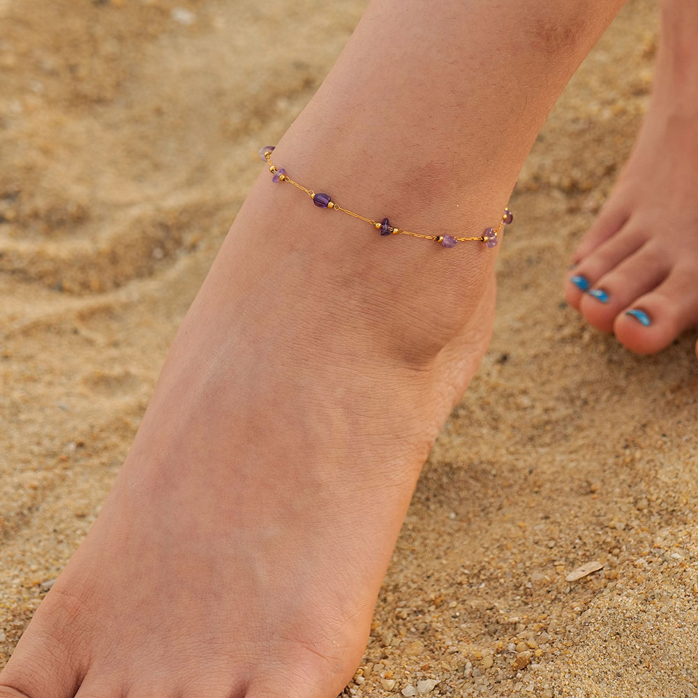 Zia Purple Anklet