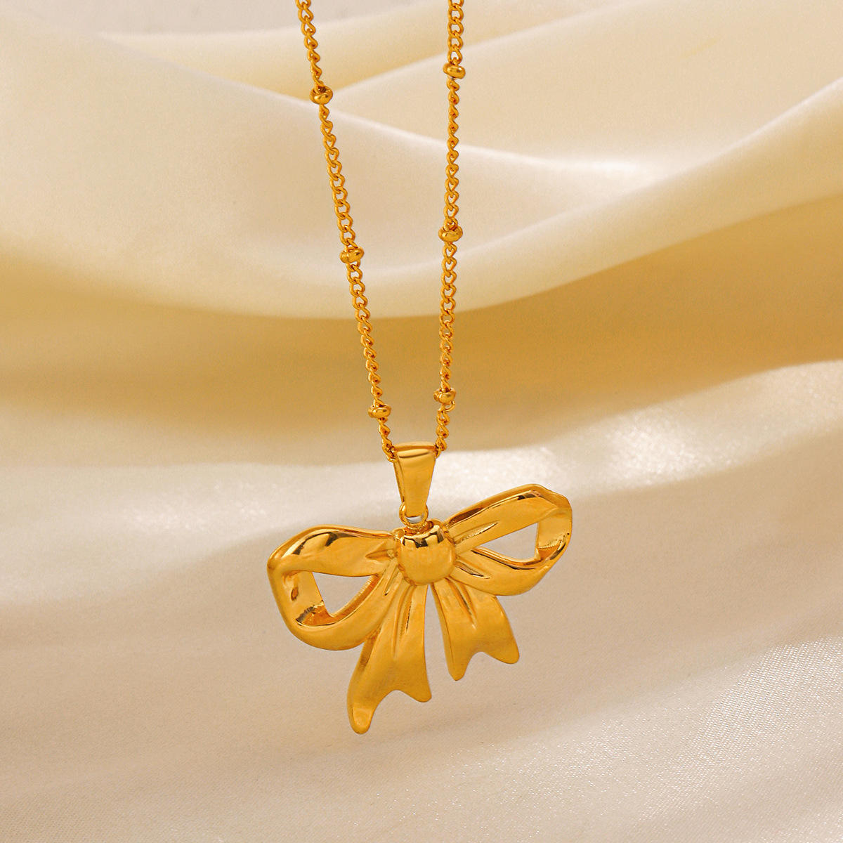 Bold Bow Necklace