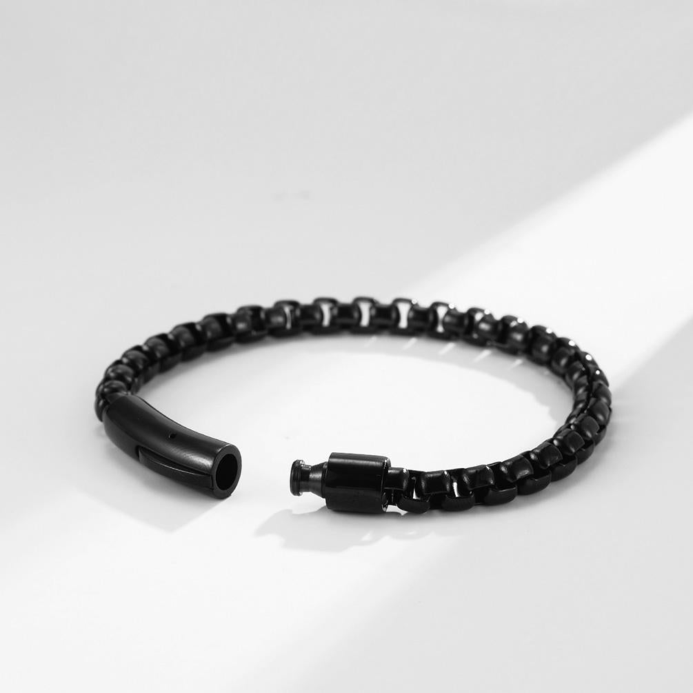 Curb Chain Bracelet - Black