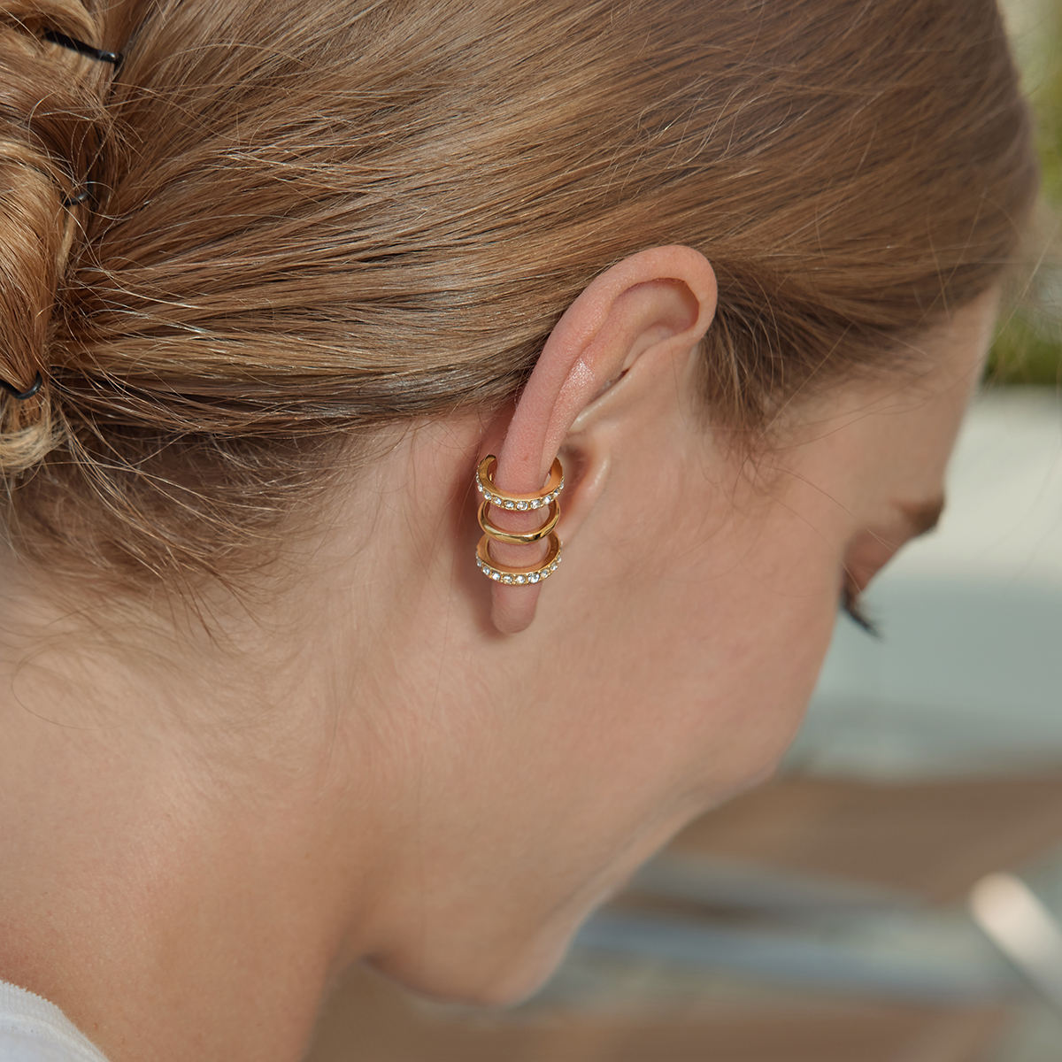 Triple Wrap Ear Cuff Earring