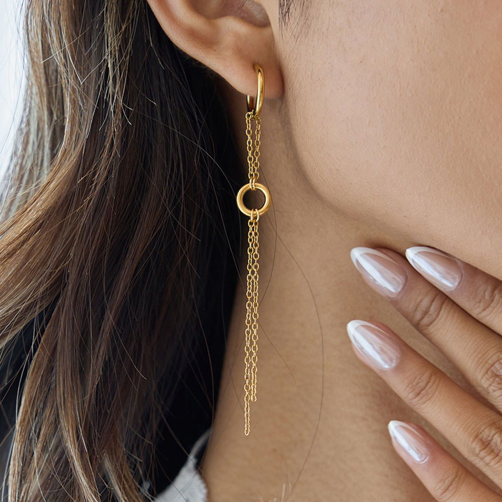 Aira Tassel Hoop Earring