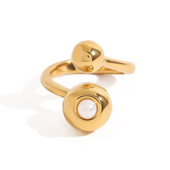 Orb Pearl Resizable Ring