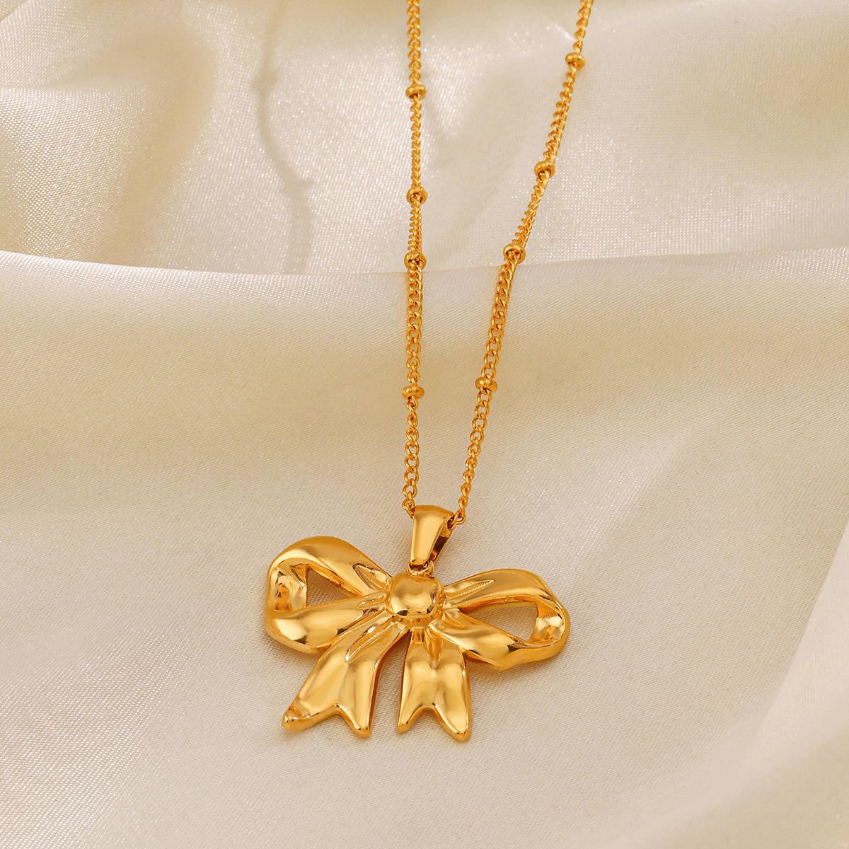 Bold Bow Necklace