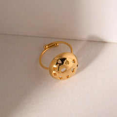 Heart Globe Resizable Ring