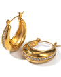 Royal Studded Hoop Earring