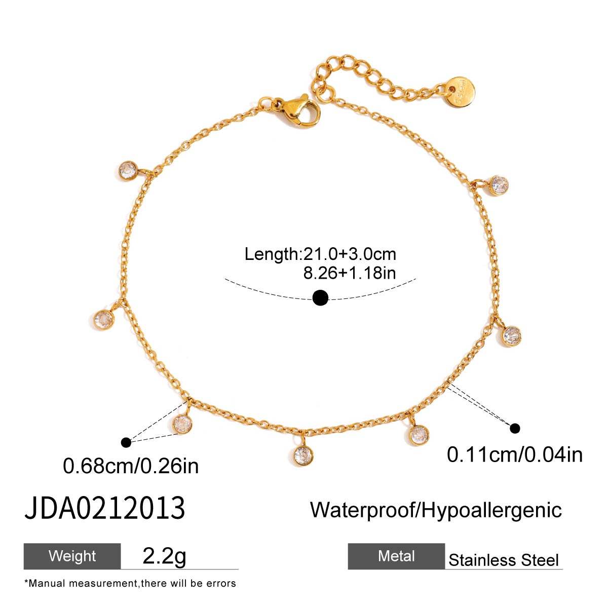 Zia Zirconia Anklet