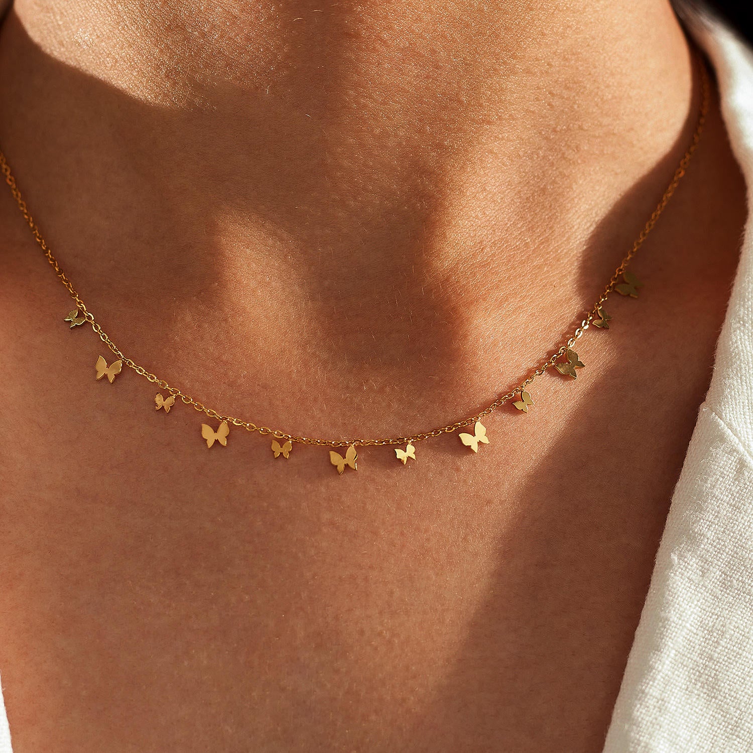 Tiny Butterfly Necklace