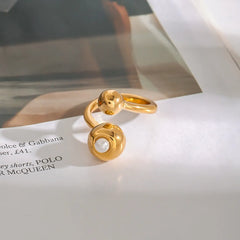 Orb Pearl Resizable Ring