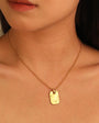 Rectangle Lava Necklace