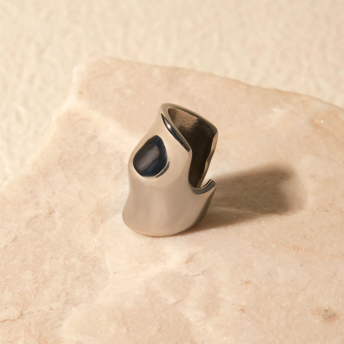Rift Ear Cuff Earring - Silver