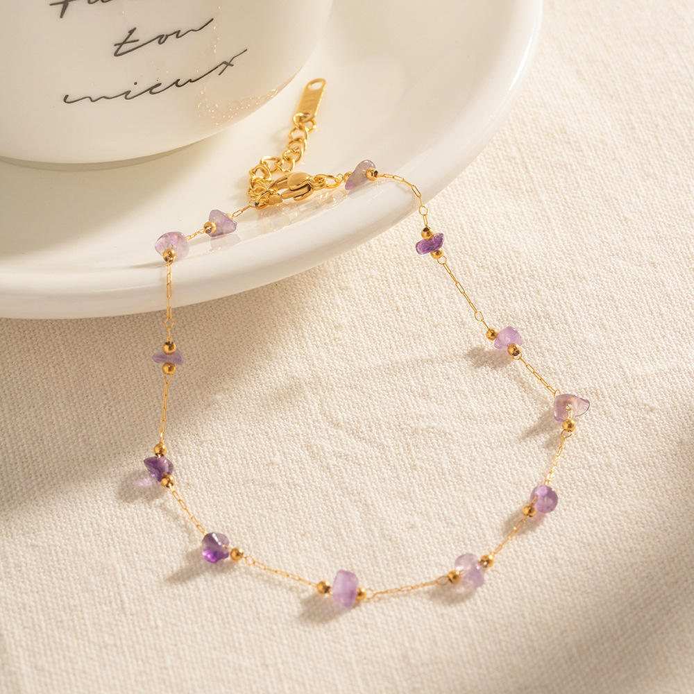 Zia Purple Anklet