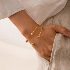 Orb Layered Bead Kada Bangle