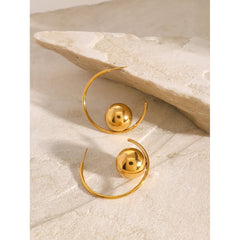 Orb Hoop Earring