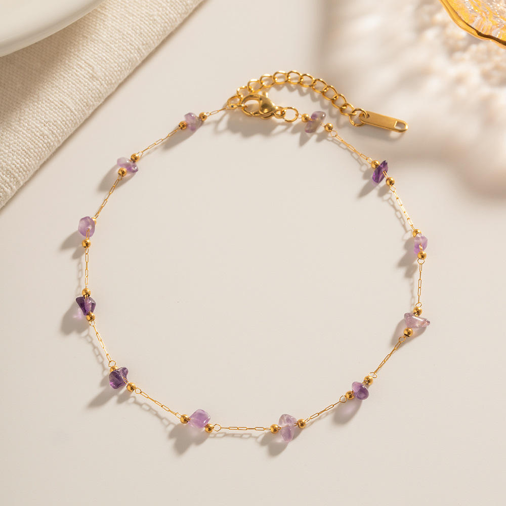 Zia Purple Anklet