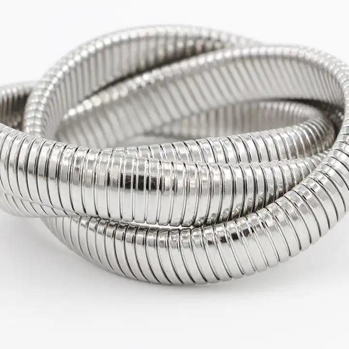 3 Twisted Flexi Bangle