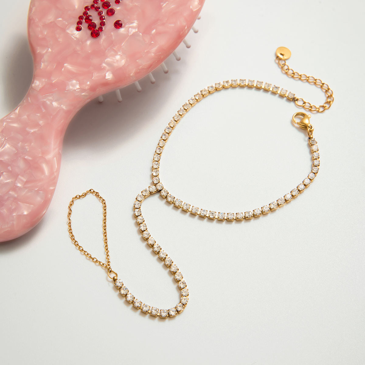 Ira Tennis Hand Chain Bracelet