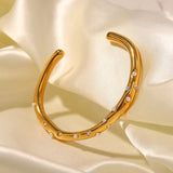 Wavy Open Kada Bracelet