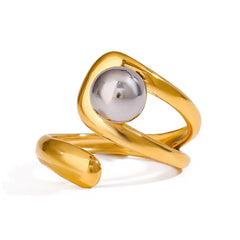 Orb Halo Resizable Ring