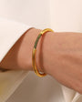 Buy 18K gold-plated cuff bangle bracelet