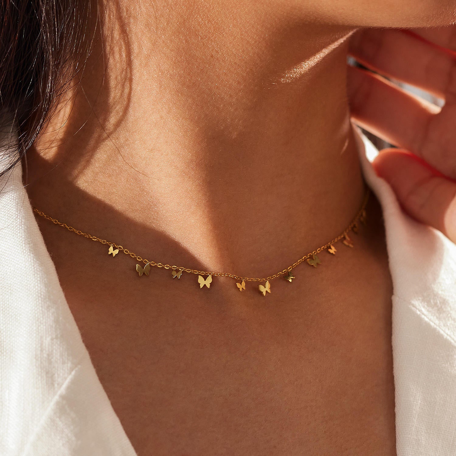 Tiny Butterfly Necklace