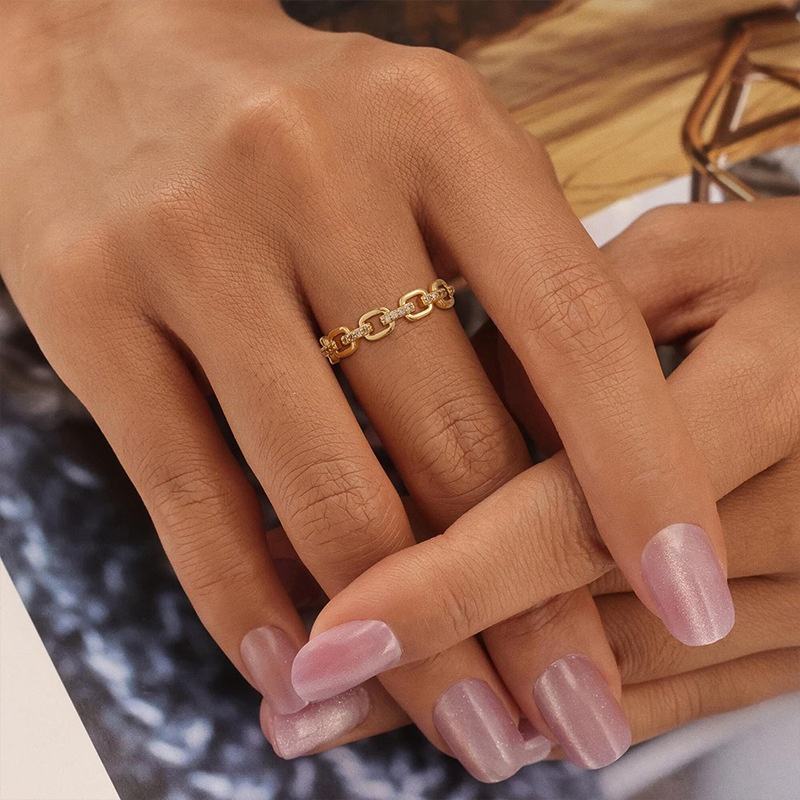 Buy 14K Gold Chain Ring