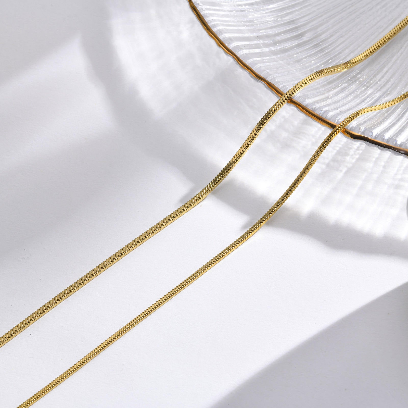 Snake 2mm Chain - Gold