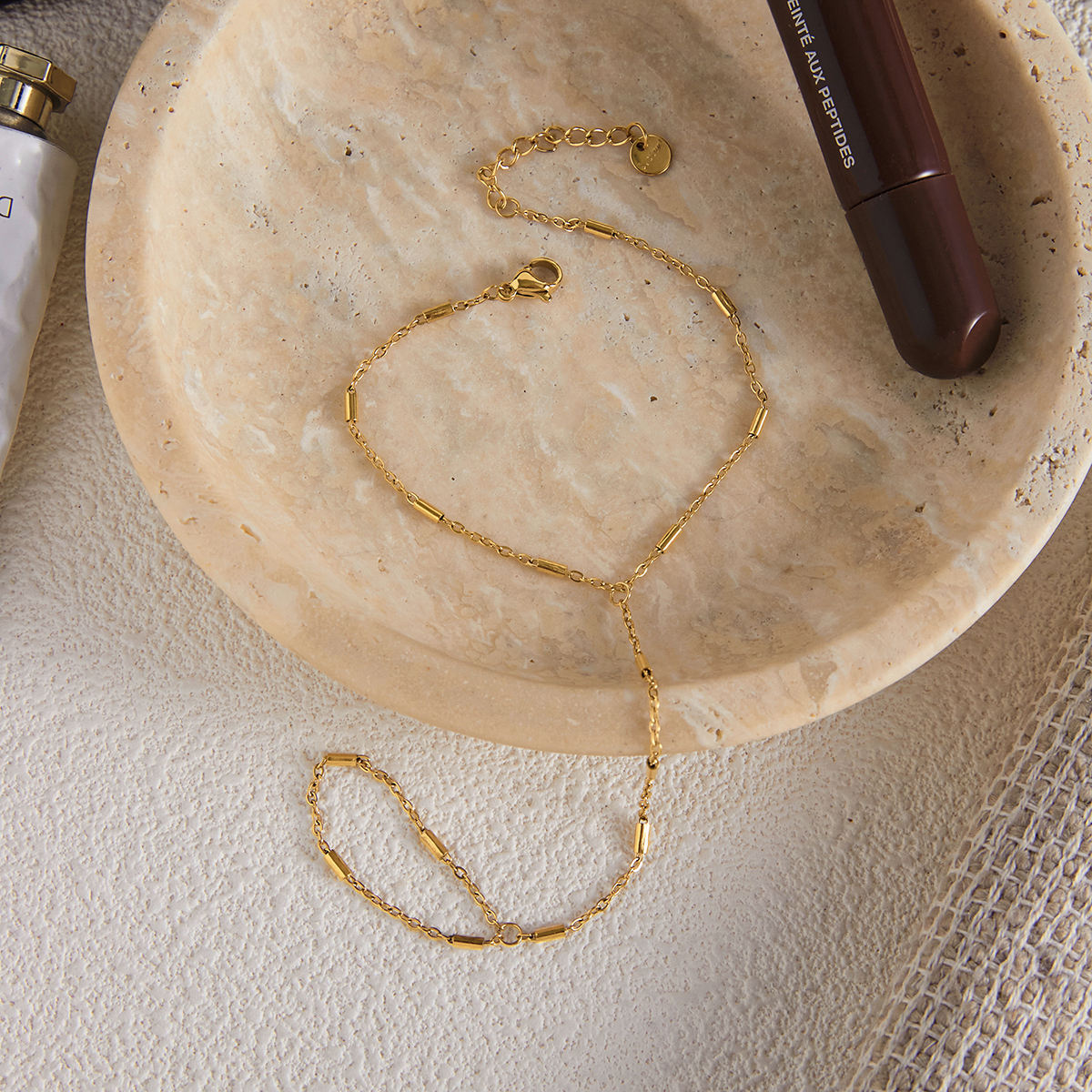 Ira Bamboo Hand Chain Bracelet