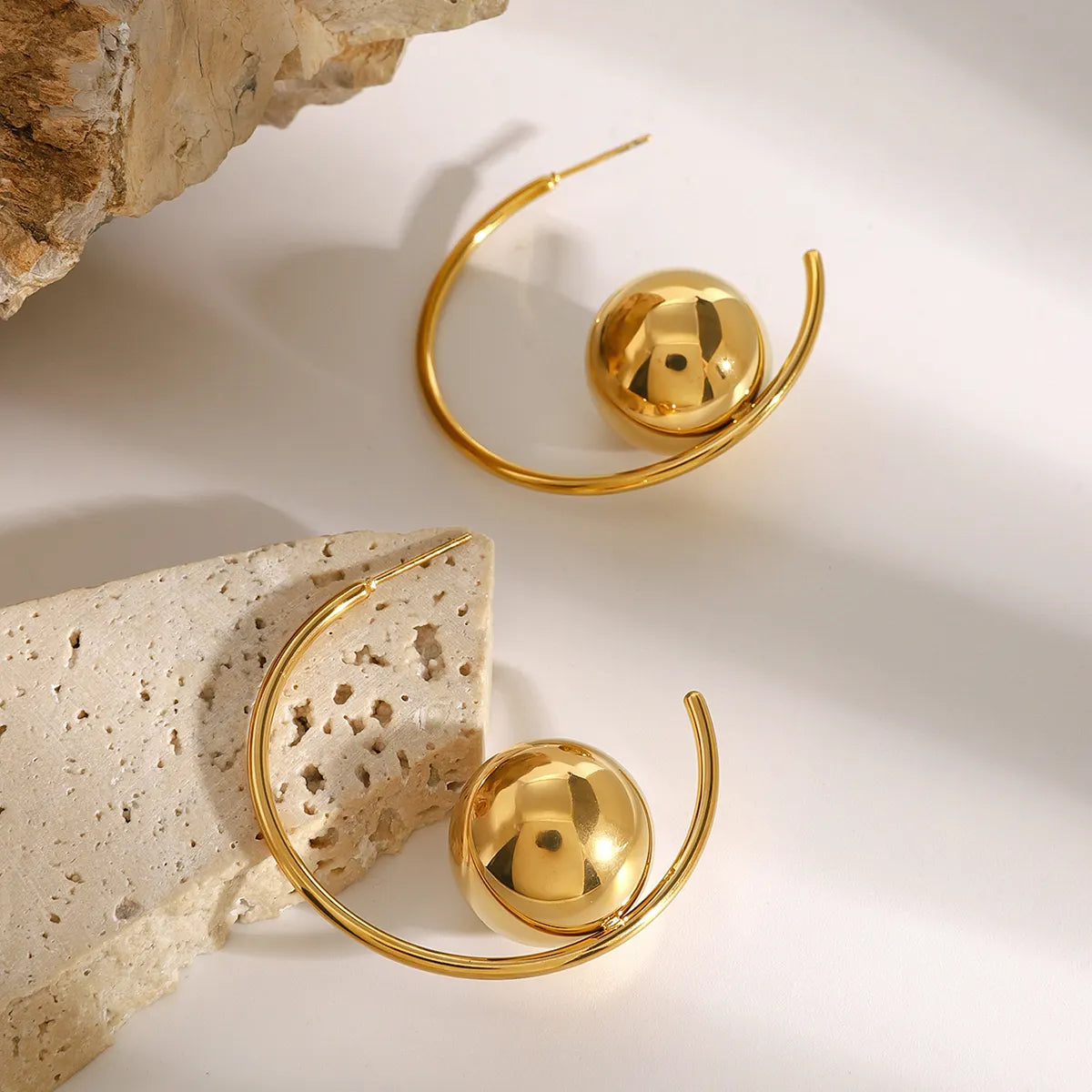 Orb Hoop Earring