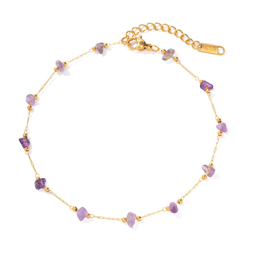 Zia Purple Anklet