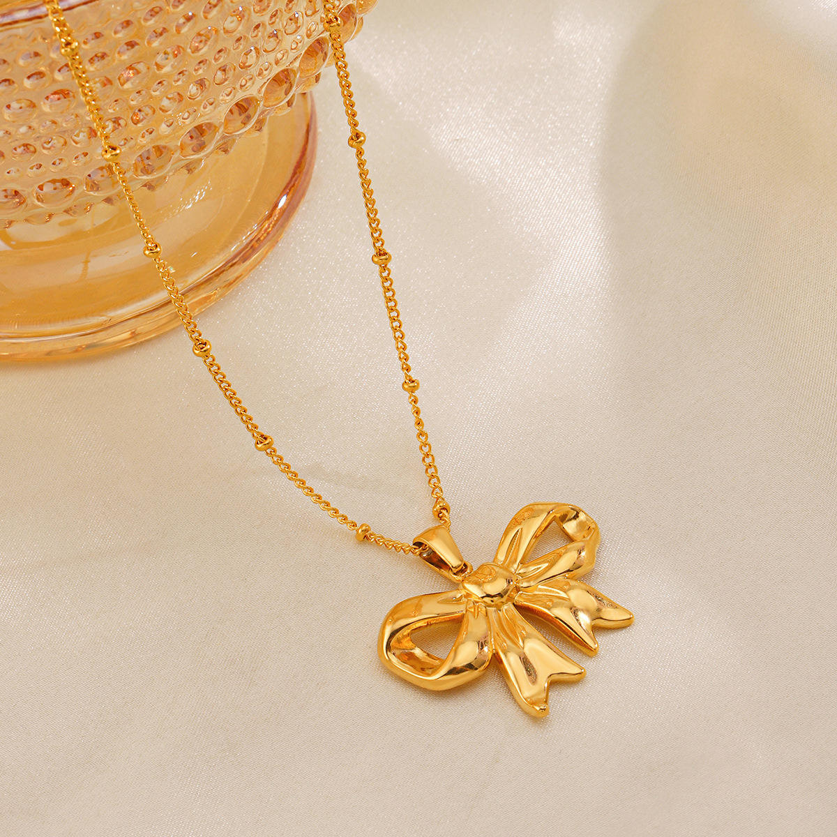 Bold Bow Necklace