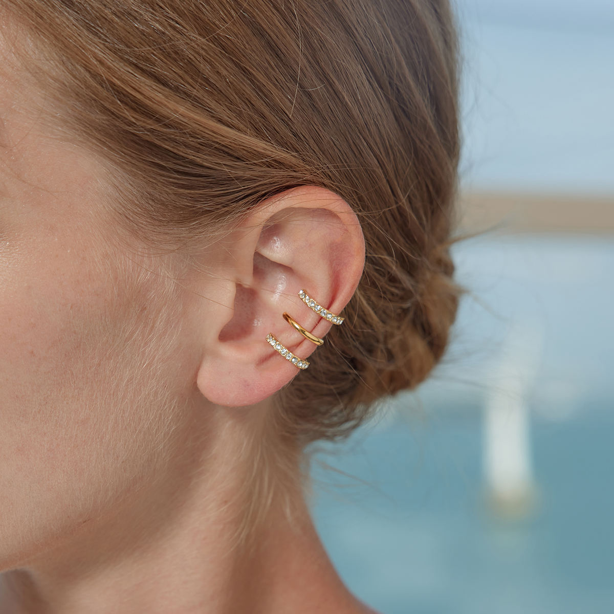 Triple Wrap Ear Cuff Earring
